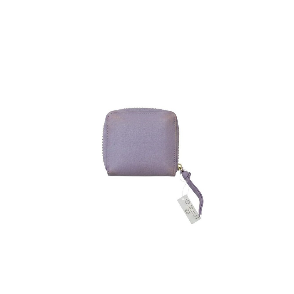 Minicci Wallet Womens OS Purple New Small Zip Around Faux Leather Tassel